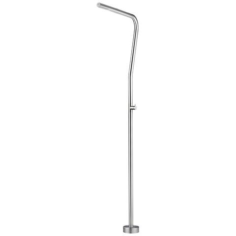 Imex Doccia Per Piscina In Acciaio 316 Colore Acciaio Con Rubinetto Monoforo E Diffusore Anticalcare - Modello Nevada - Foto 2