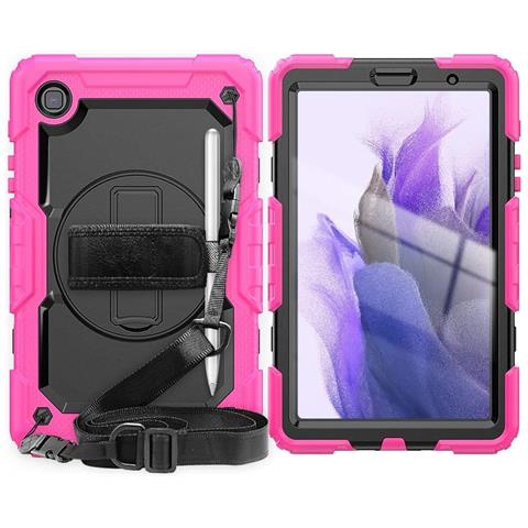 Custodia Per Samsung Galaxy Tab A7 Lite 8.7"" Con Tracolla Rosa - Foto 1
