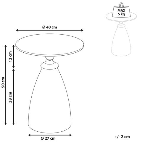 Tavolino Cady Vetro Temperato Marmo Nero - Foto 5