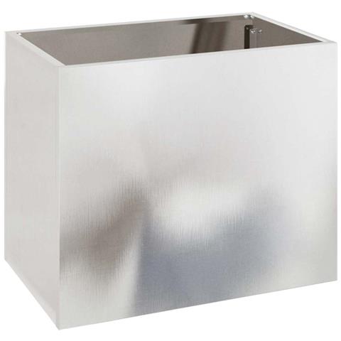 Vaso da giardino Argento 50 x 32 x 40 cm Acciaio inossidabile - Foto 1