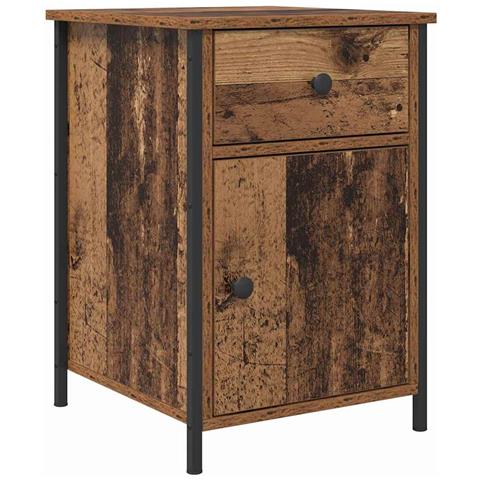 Armadio da Notte con cassetto Legno vecchio 40 x 42 x 60 cm - Foto 1