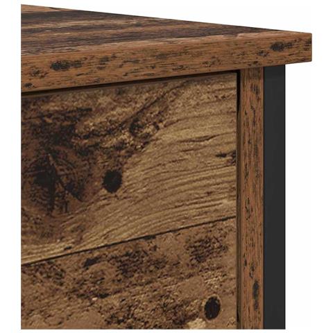 Armadio da Notte con cassetto Legno vecchio 40 x 42 x 60 cm - Foto 9