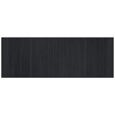 Tappeto Rettangolare Nero 70x200 cm in Bambù - Foto 1