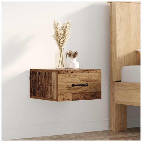 Armadio da Notte con cassetto Legno vecchio 35 x 35 x 20 cm - Foto 2