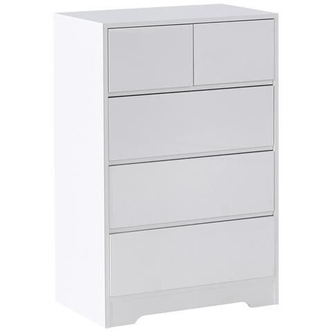 Cassettiera 5 Cassetti Alberta Bianco - Foto 2