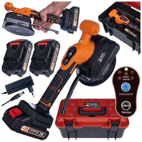 Pompa A Vuoto Vibrante Senza Fili Orange Mosquito Om21v - 21v, 800w, 120kg | Set Con 2 Batterie E Valigetta | Per Piastrelle - Foto 1