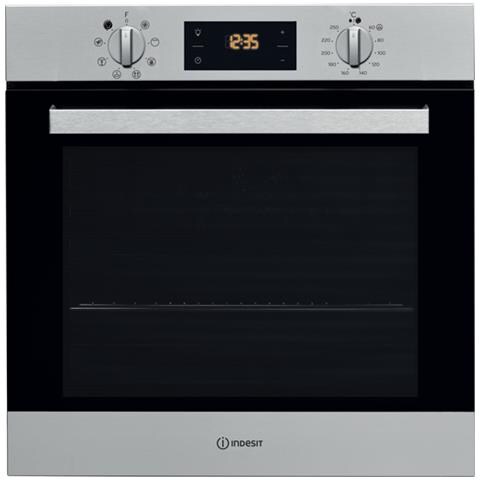 IFW 6340 IX UK Forno Elettrico da Incasso 66 L Nero, Acciaio inox - Foto 1