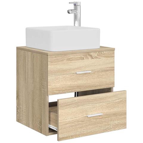Mobile Lavabo da Parete Rovere Sonoma 53 x 34,5 x 63 cm - Foto 2
