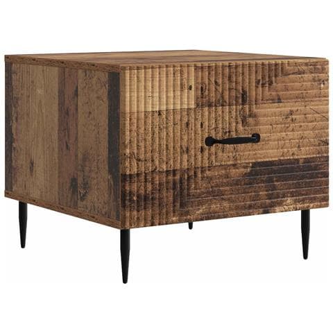 Tavolino da salotto con cassetto Legno antico 49 x 50 x 40 cm - Foto 1
