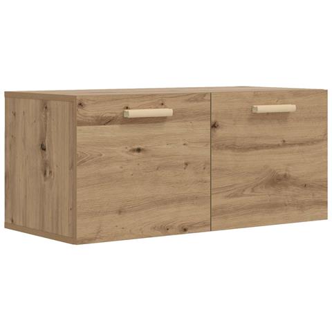 Armadietto a muro A parete Rovere artigianale 80 x 36,5 x 35 cm - Foto 1