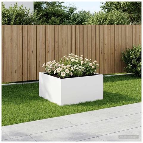 Vaso da giardino Bianco 100 x 100 x 40 cm - Foto 2