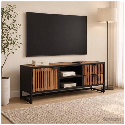 Mobile TV con cassetto con archiviazione 105 x 30 x 40 cm - Foto 2