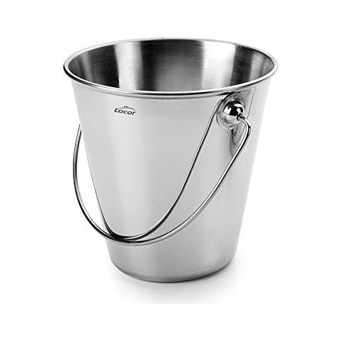 Mini secchiello in acciaio inox, grigio, 12x5x12 cm - Foto 1