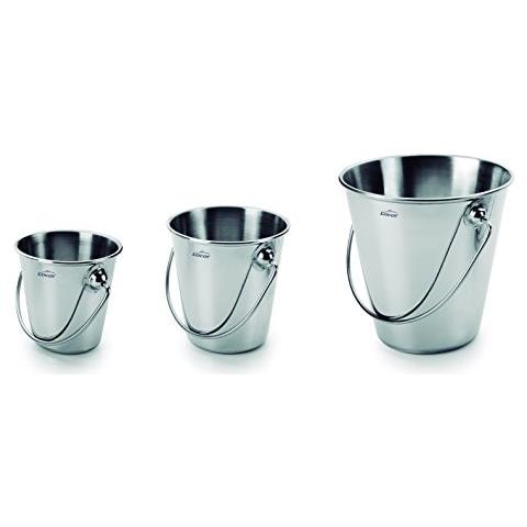 Mini secchiello in acciaio inox, grigio, 12x5x12 cm - Foto 2