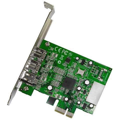 Scheda adattatore PCI Express FireWire 2b 1a 1394 a 3 porte - Foto 2