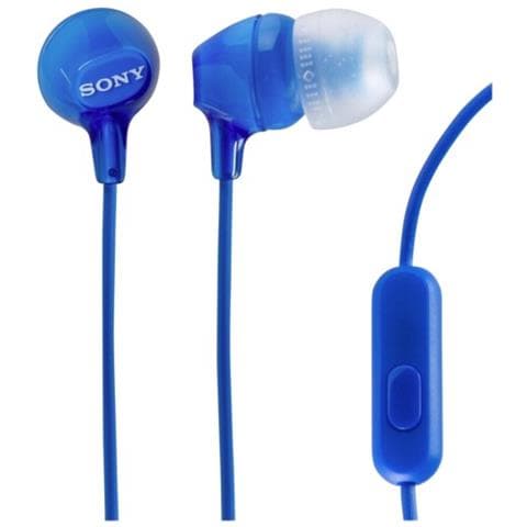 Auricolari con Microfono Cablato MDR-EX15AP Colore Azzurro - Foto 6