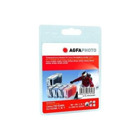 APCCLI521SETD, Nero, Ciano, Magenta, Giallo, 10,5 ml, PIXMA iP3600/4600/4600X / 4700 PIXMA MP540/550/560/620/630/640/980/990 PIXMA MX860/870 - Foto 1