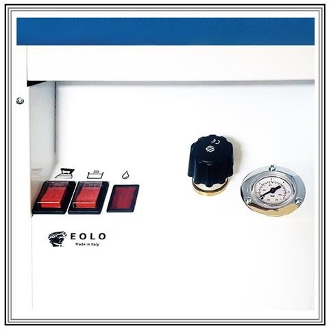 Tavolo Da Stiro Professionale Rettangolare Caldaia Anticalcare A Risparmio Energetico 2 Motori Aspiranti Ricarica Semicontinua Ferro Da Stiro Con Paravapore Piano Riscaldato Piano Poggia Indumenti Sistema Stirante Ts09 - Foto 7