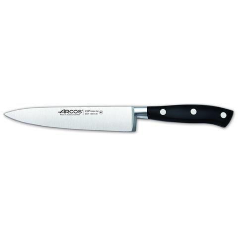 Serie Riviera - Coltello Da Cucina - Acciaio Inossidabile Forgiato Nitrum 150 Mm - Manico Polioxymetilene (pom) Colore Nero - Foto 1