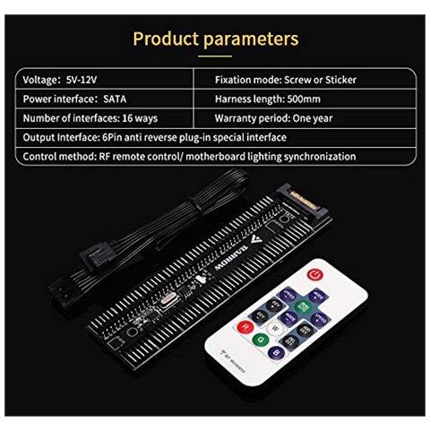 16 Vie Sata Power, 6pin - Controller Rgb 5v Con Telecomando - Foto 1