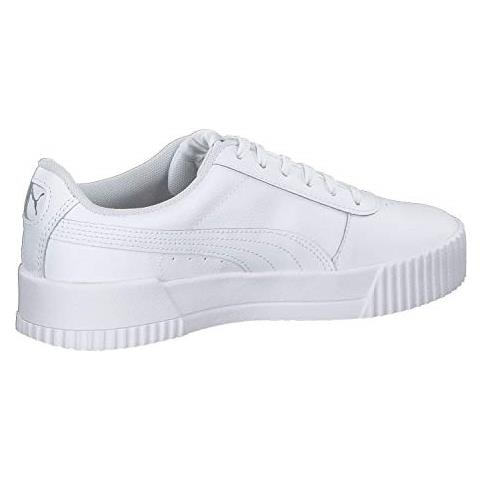 Puma Carina L, Scarpe Da Ginnastica Donna, Bianco Bianco / bianco / silver, 40.5 Eu - Foto 2