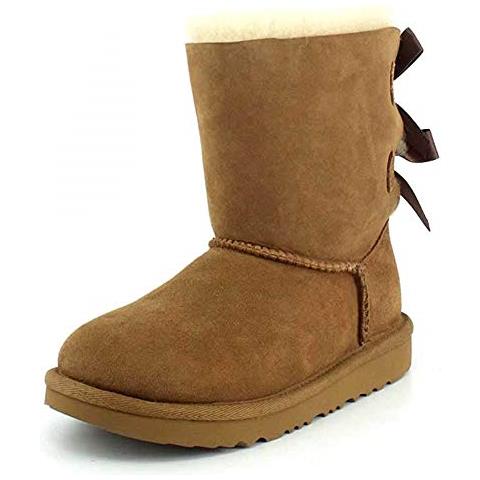 Ugg Bailey Bow Ii, Classic Boot Unisex-bambini, Chestnut, 32.5 Eu - Foto 1