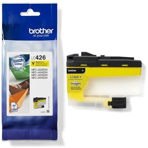 LC426Y Cartuccia Inkjet Originale Giallo per MFC-J4335DW / MFC-J4340DW / MFC-J4540DWXL Capacità 1500 Pagine - Foto 1