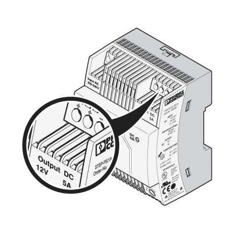 STEP-PS / 1AC / 12DC / 5 Nero, Bianco alimentatore per computer - Foto 1