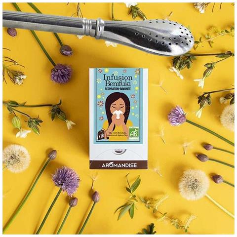 Infusione Benifuki In Bustine Respirazione E Immunità + Cannuccia In Acciaio Inox Con Filtro - Foto 1