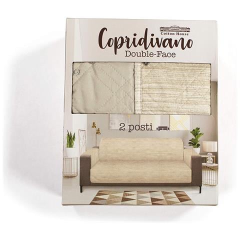 Cotton House - Salvadivano Double Face 2 Posti 125x85cm Ghiaccio - Foto 7