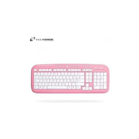 Tastiera USB VKL-260-PINK  Colore Bianco - Foto 1
