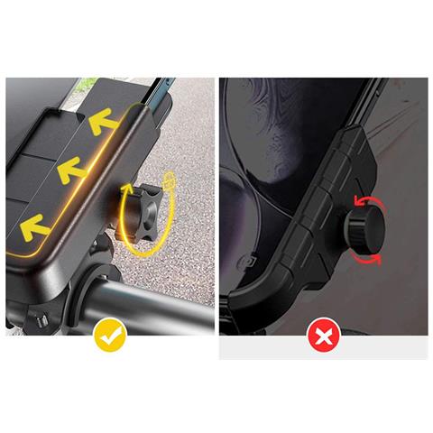 Metal Bike Smartphone Manubrio Supporto Nero (wbhbk3)  - Foto 8