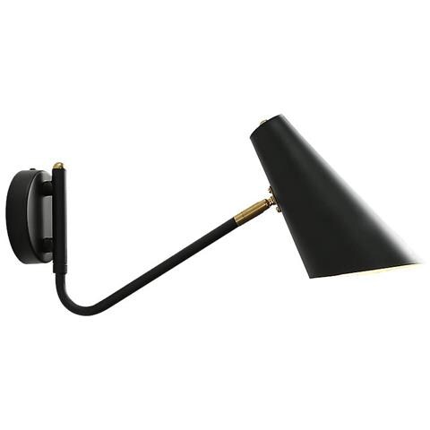 KHFD Industriale Regolabile Con Lampada Da Parete Interruttore Lettura Creativa Lettura Del Comodino Vintage Retro Led E27 Parelle Fissibili Oro Nero (oro Con Linea Aperta)