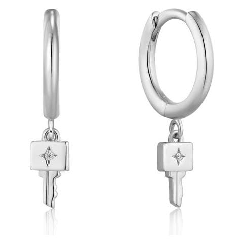 Orecchini Donna Ania Haie E032-04h Argento Puro 1 Cm - Foto 1