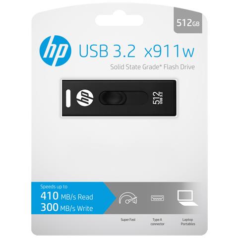 x911w unità flash USB 512 GB USB tipo A 3.2 Gen 1 (3.1 Gen 1) Nero - Foto 5