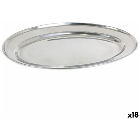 Vassoio Privilege 42853 Acciaio Inossidabile Ovale (18 Unità) (35 X 22,2 Cm) - Foto 1