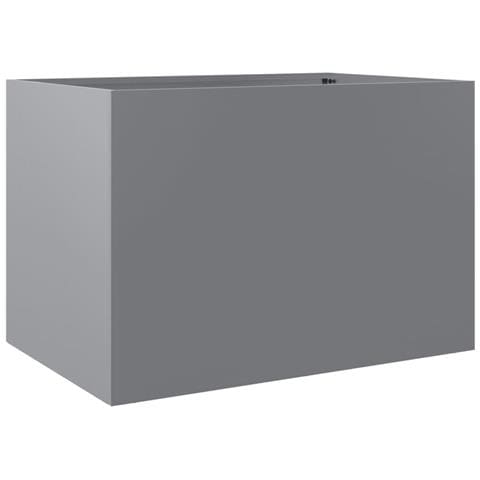 Fioriera Argento 62x47x46 Cm In Acciaio Zincato - Foto 1