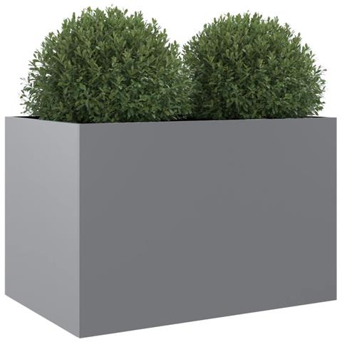 Fioriera Argento 62x47x46 Cm In Acciaio Zincato - Foto 10