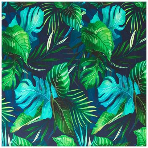 Cuscino Per Altalena Hollywood, Morbido Cuscino Per Seduta, Resistente Cuscino Per Altalena Da Giardino, Cuscino Adatto Per Roulotte, Cuscino Per Panca Con Schienale. Larghezza 120 Cm - Foglia Blu - Foto 2