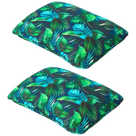 Cuscino Per Altalena Hollywood, Morbido Cuscino Per Seduta, Resistente Cuscino Per Altalena Da Giardino, Cuscino Adatto Per Roulotte, Cuscino Per Panca Con Schienale. Larghezza 120 Cm - Foglia Blu - Foto 8