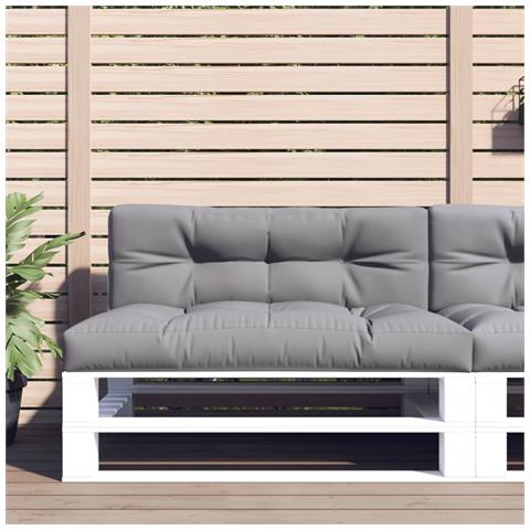 Cuscini Per Pallet 2 Pz Grigi In Tessuto - Foto 1