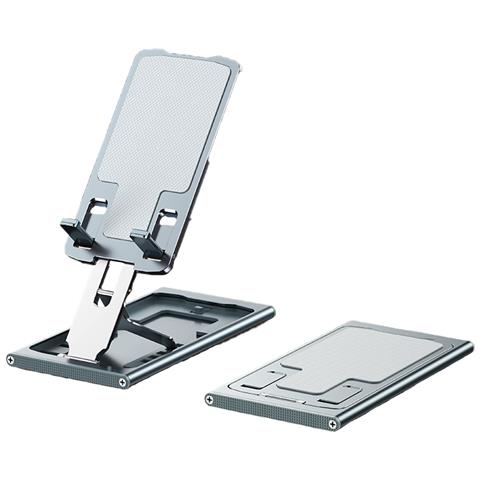 Supporto Pieghevole Per Telefono E Tablet, Supporto Da Tavolo Regolabile Grey - Foto 1