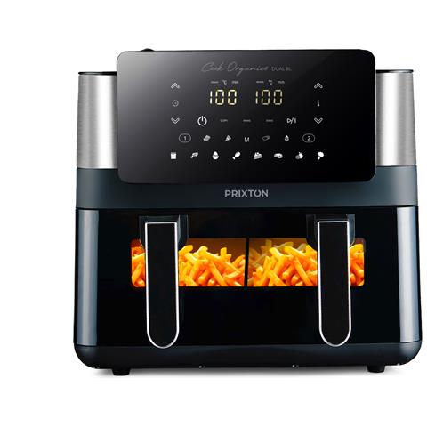 Friggitrice Ad Aria Senza Olio Cook Organics Pro Da 8 Litri A Doppio Scomparto, Con Finestra, Illuminazione E Controllo Touch - Foto 1