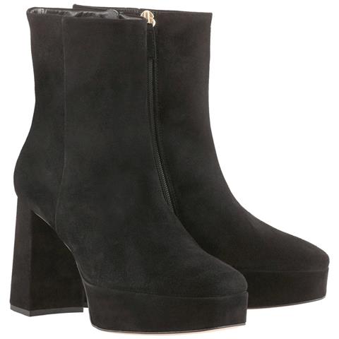 Nora Booties Stivaletti Velluto Scarpe Donna Nero Eu 38, 6-106902 0100 - Foto 1