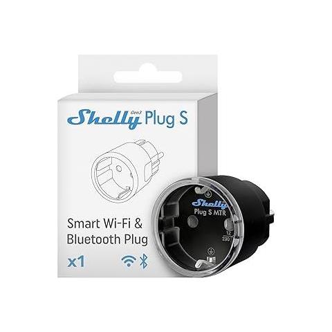 Plug S MTR Gen3 Black, Pack of 4, Matter Certified Intelligent Socket with Power Monitoring and Multicoloured LED Display, iOS Android App Remote Control, Google Home+Alexa Accessories, Timer - Foto 1