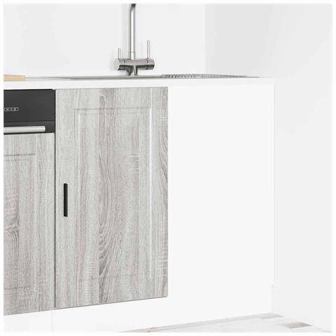 Base Da Cucina Porto Grigio Sonoma In Legno Multistrato - Foto 3