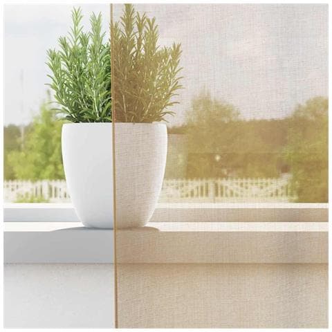 Tende In Voile Con Occhielli 2 Pz Sabbia - Foto 3