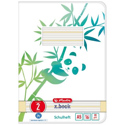 GREENline quaderno per scrivere A5 16 fogli Verde, Bianco - Foto 1