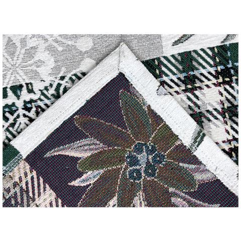 Tovaglia Pasqua Centrino Runner Tavola Fantasia Edelweiss Cervo Made Italy 90x90 Verde - Foto 5