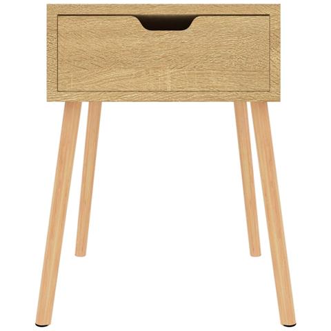 Comodino Rovere Sonoma 40x40x56 Cm In Legno Multistrato - Foto 2